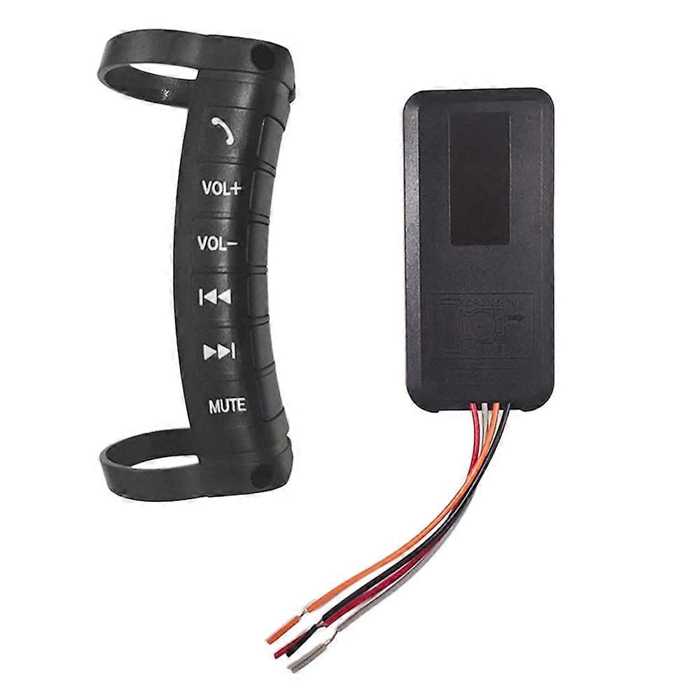 Universal Car Steering Wheel Remote Control Button Multi-Function Wireless Bluetooth Control for 2D