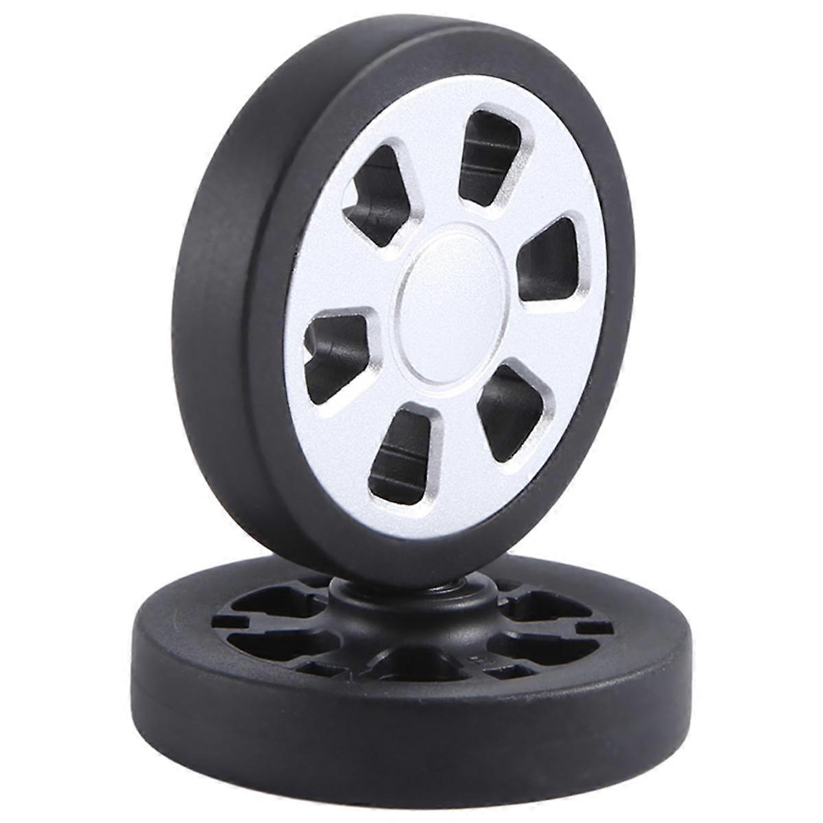 60 x 13 mm, 2er-Set Ersatzräder für Gepäckkoffer, PU-Lenkrollen, Lager, Reparatursätze