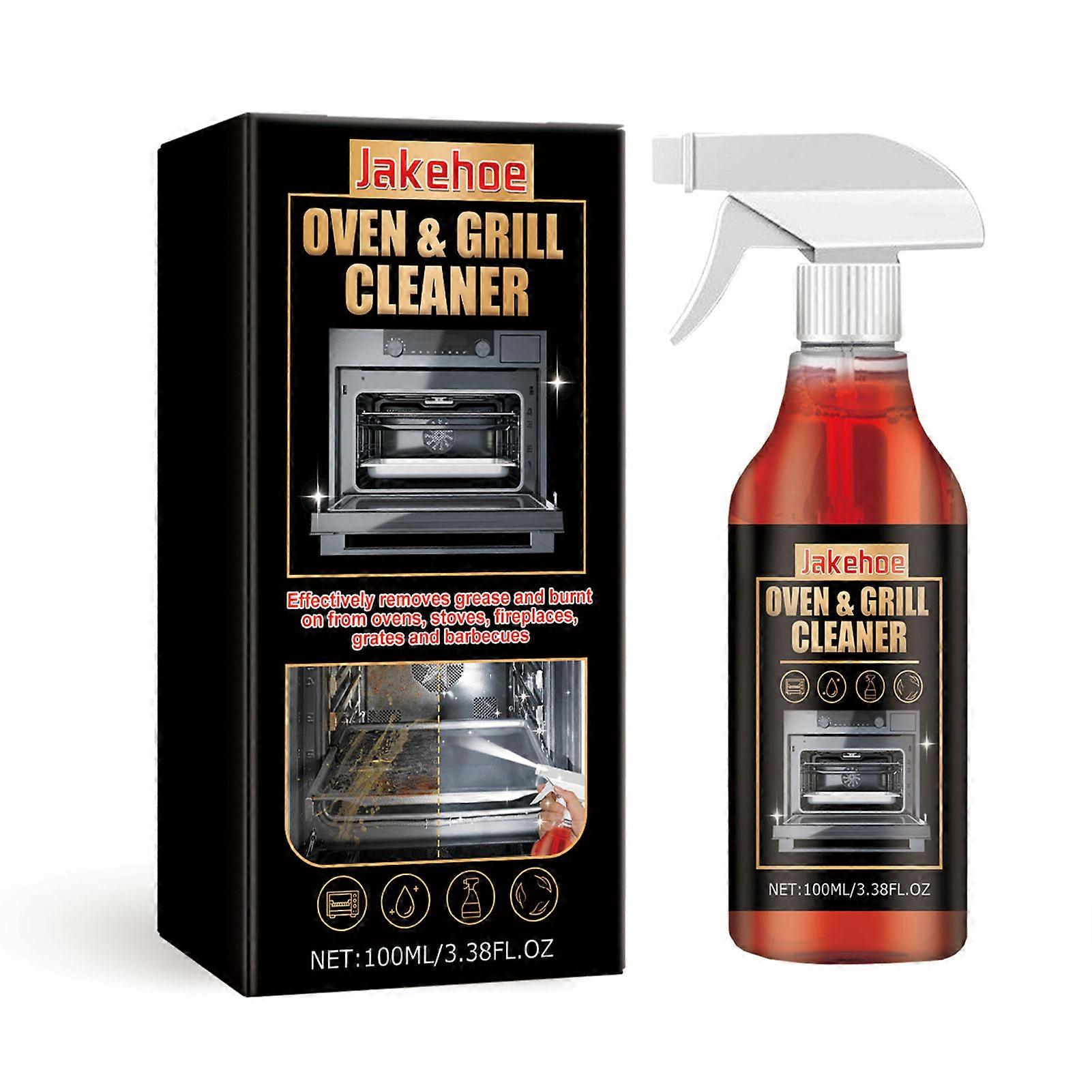 Professional Oven & Grill Cleaner Heavy Duty Spray Removes Baked on Grease for Kitchen Cooktop Cooker Hoods