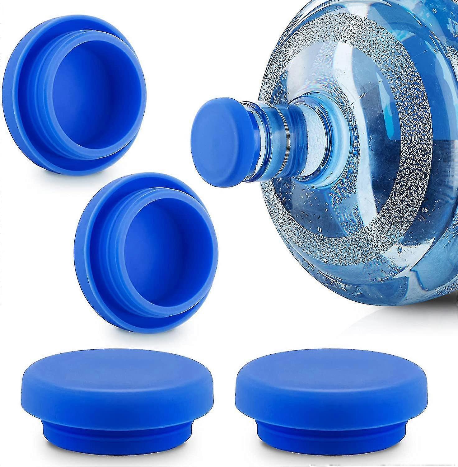 5pcs Reusable Silicone Replacement Cap Spill Resistant For 5 Gallon Water Jug Cap