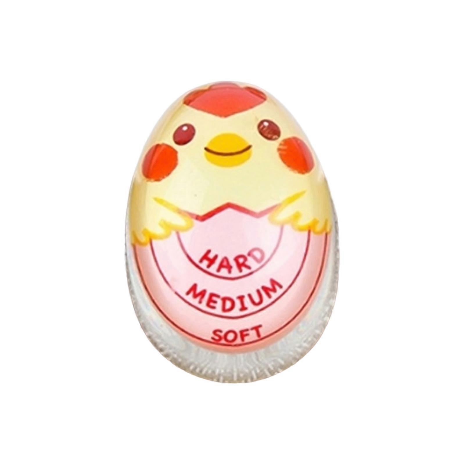 Creative Cartoon Kitchen Timer Heat Sensitive Reminder Color Changing Soft Medium Hard Boiled Egg Timer for Dining Room KAESI