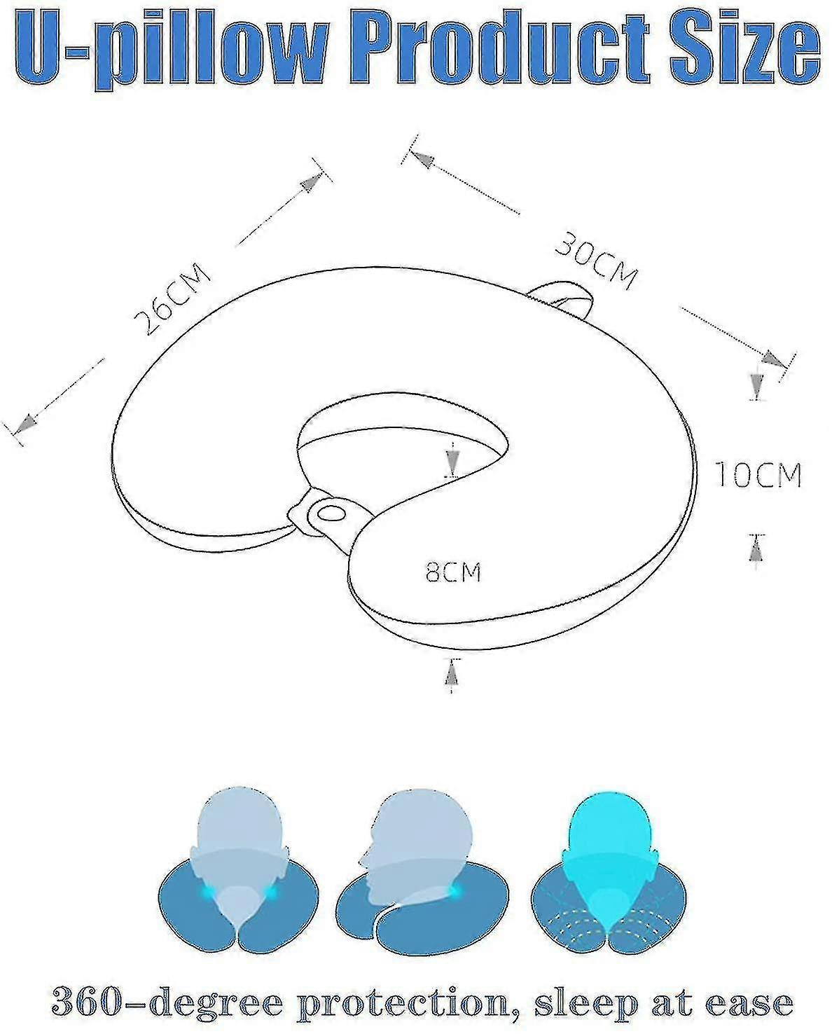 Neck Pillow For Traveling,upgraded Travel Neck Pillow For Airplane