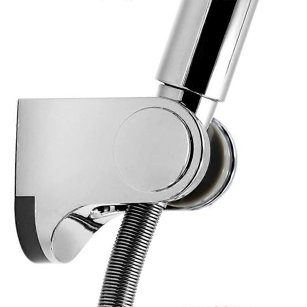 Universal Adjustable Fixed Mounted Shower Head Holder Chrome Abs Bathroom Wall Connector Hszj001
