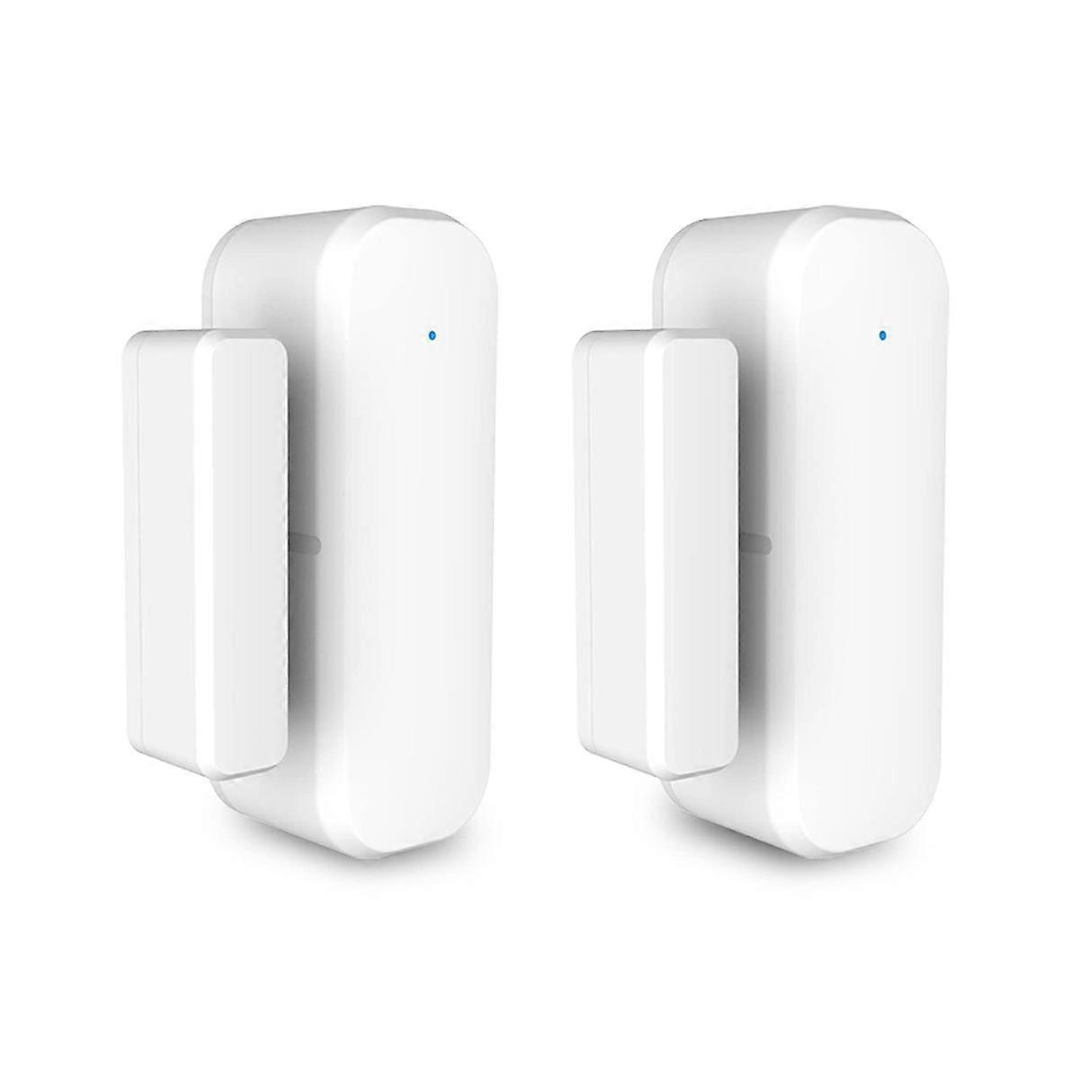 2Pairs Smart Door Sensor, WiFi Window Door Sensor Alarm, Contact Sensor for Home Security, Smart Ho