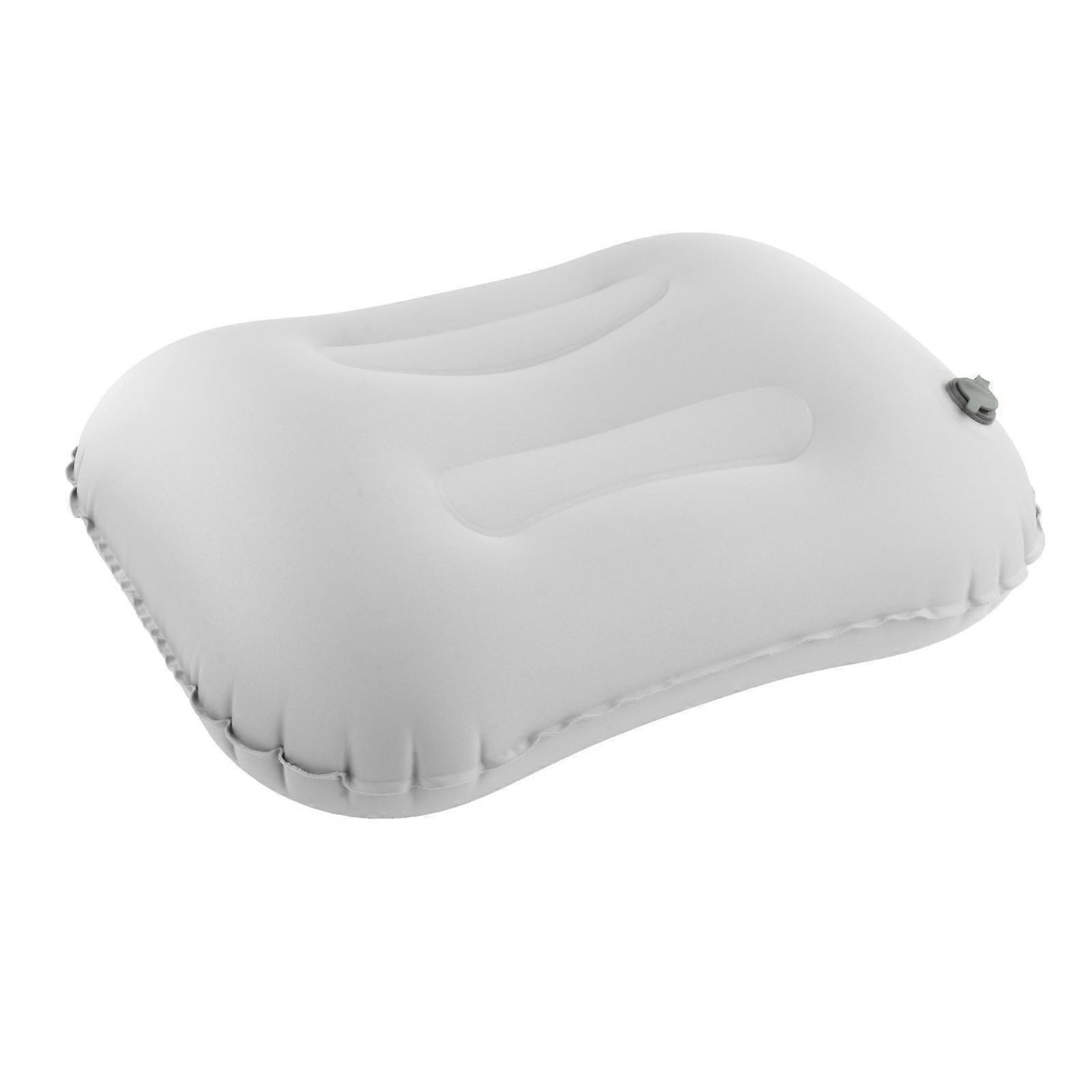 Ultralight Inflatable Camping Pillow Compact Neck Pillow Cushion Grey