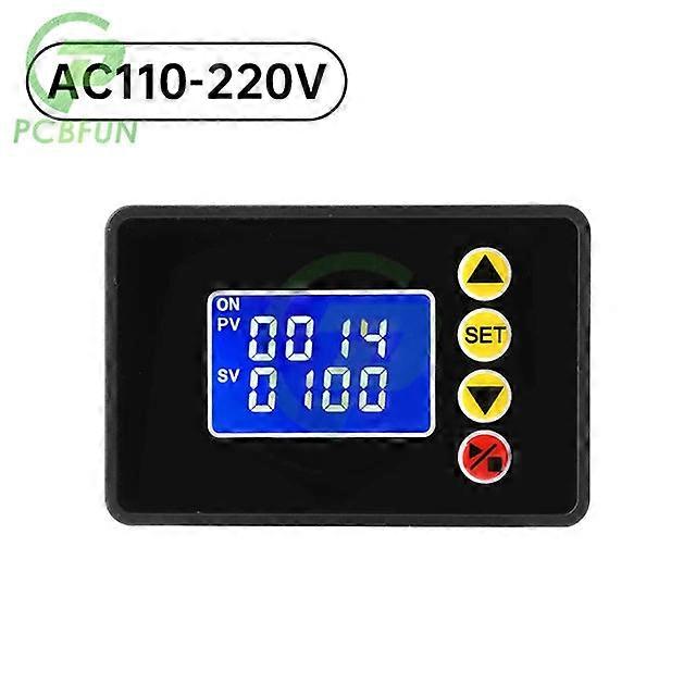 Digital Delay 110v 220v 1.37 Inch Lcd Display Microcomputer Time Controller 10a Adjustable Timing Relay Switch