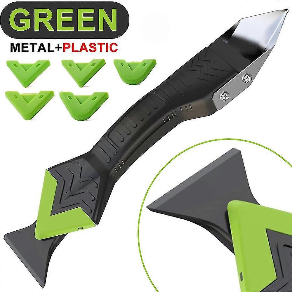 MIMIGO 5 In 1 Silicone Remover Caulk Finisher Sealant Smooth Scraper Grout Kit Tools With Seam Tape Plastic Hand Tools Set Accessories