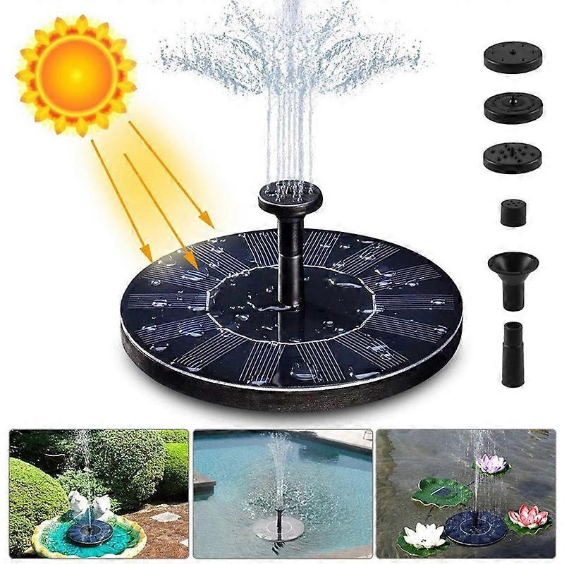 Solar Fountain Outdoor Pool Floating Fountain Bird Bath Fountain Garden Fountain