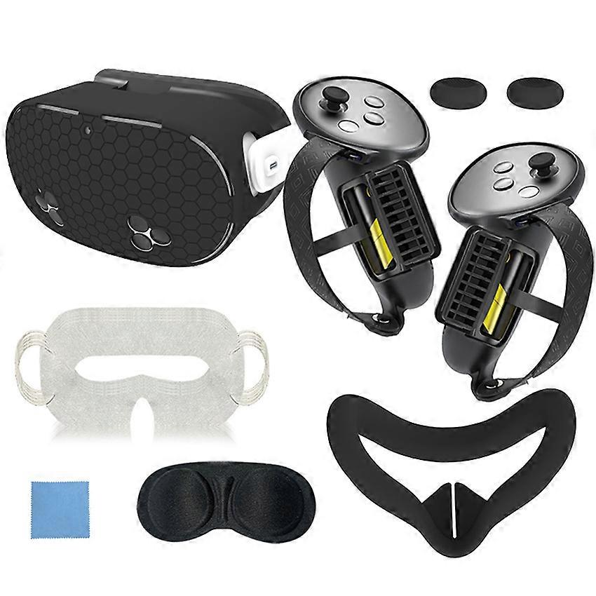 Vr Headset Accessories Silicone Protective Case 7-Piece Set Accessories for Meta Quest3S
