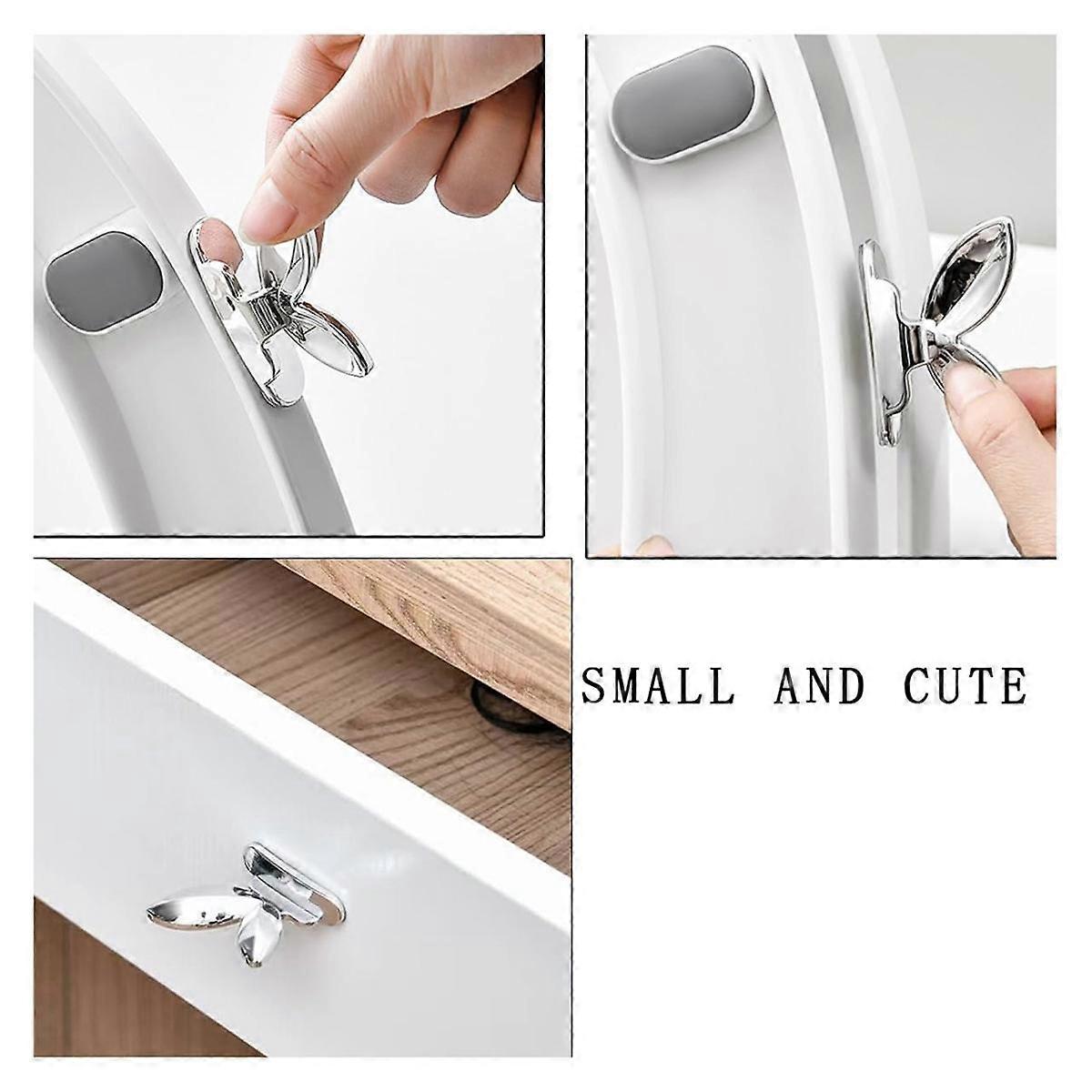 6PCS WC-ülőke emelő öntapadó WC-fedél fogantyú emelő szerszám üléshuzat emelő WC-fedél Li