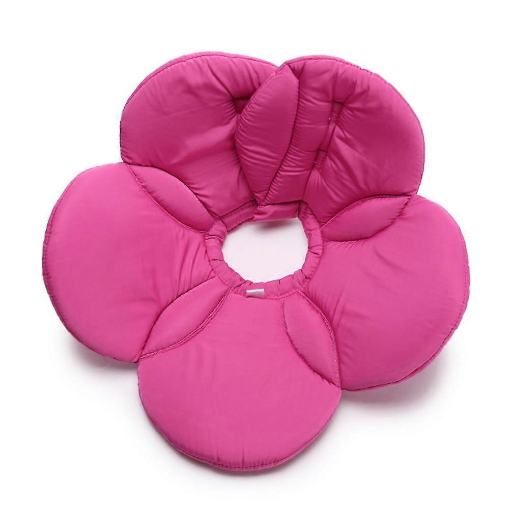 Protective  Pet Cone Collar, Comfortable Lightweight  Collar Purple Flower