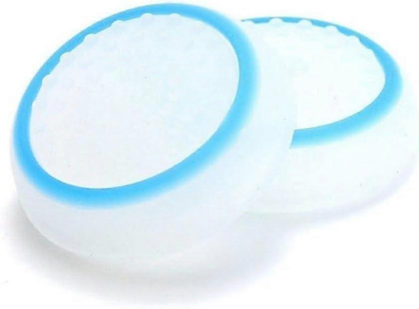 Silicone Thumb Stick Grip Cap Joystick Thumbsticks Caps Cover For Ps4 Xbox One Ps3 Xbox 360 Ps2 Game Controllers - White W/blue