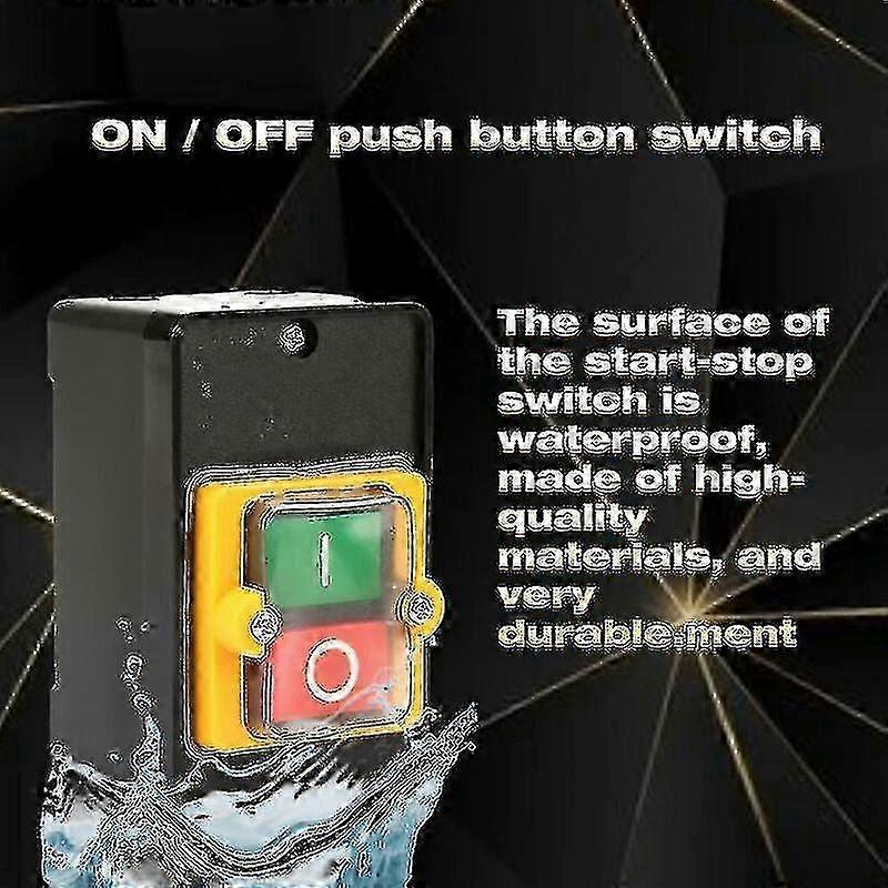 Button Switch Motor Start And Stop Switch Ac220v/380v 10a Waterproof On ...
