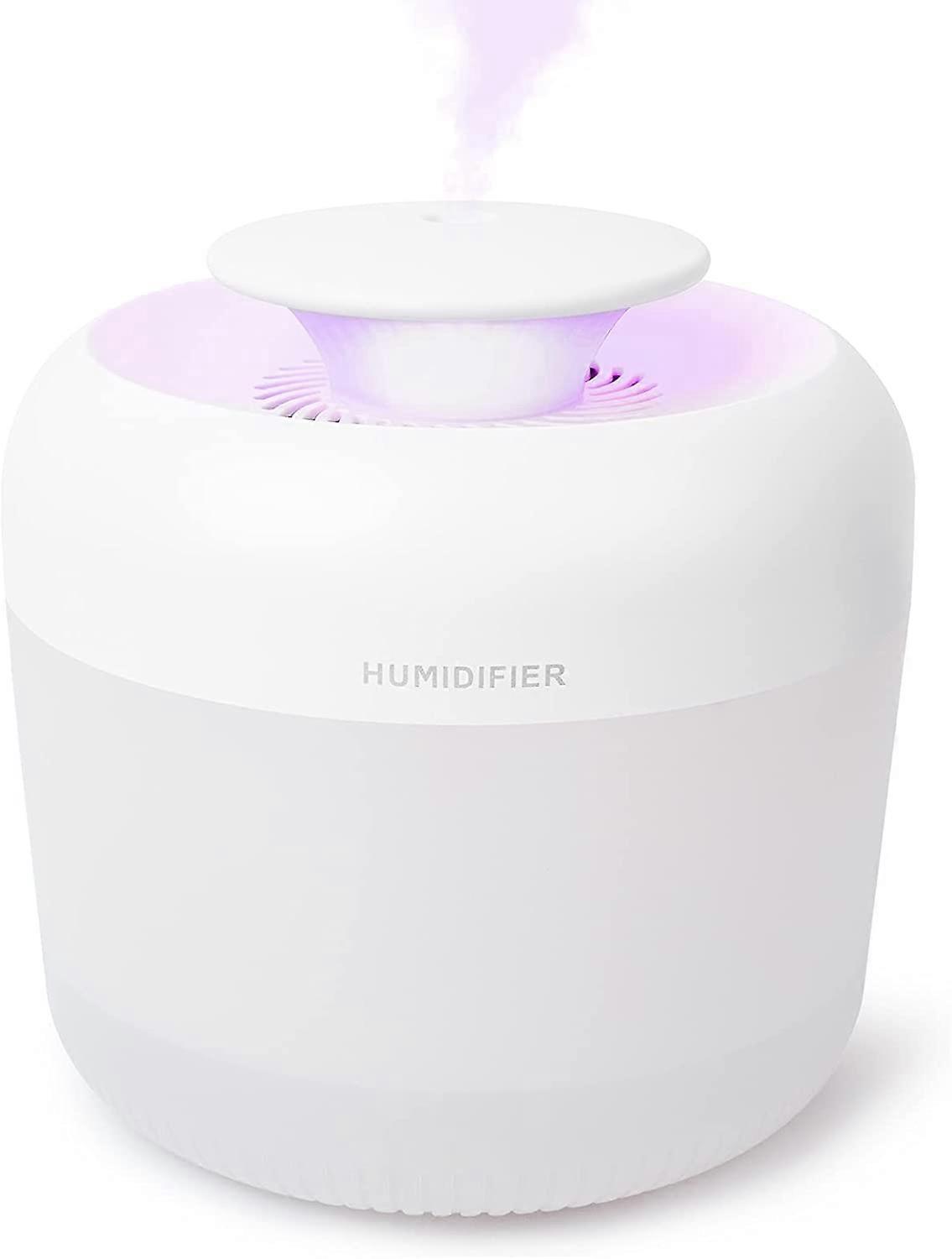 hEYTEA Air Humidifier 2.4L, Cool Mist Aroma Essential Oil Diffuser, 7 Color Lights 2 Mist Mode Waterless Auto-Off, Baby Plant Humidifier for Large Roo