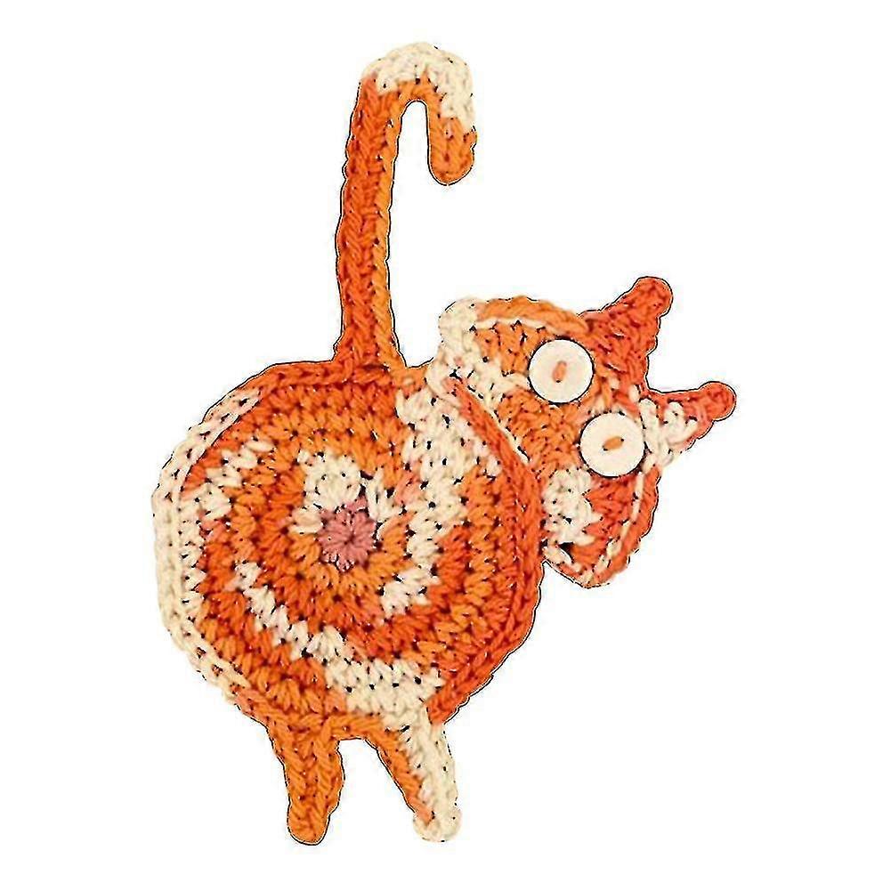 Cat Butt Coaster Tea Coffee Cup Durable Heat Resistant Coasters,d