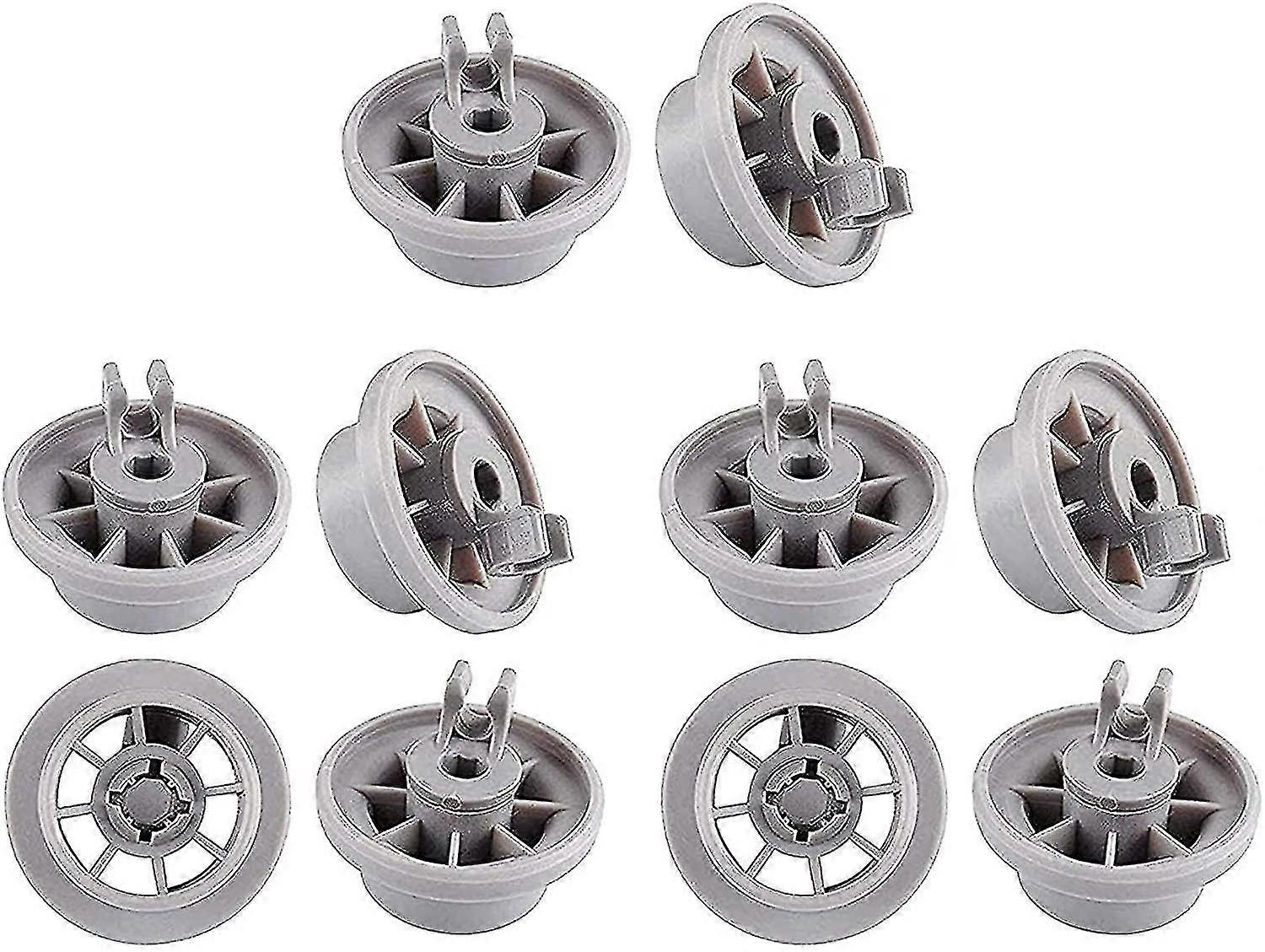 גלגלי מדיח כלים של Bosch 10 חבילות נעלי חילוף של נשף מדיח כלים רולים סלסלה תחתונה 165314