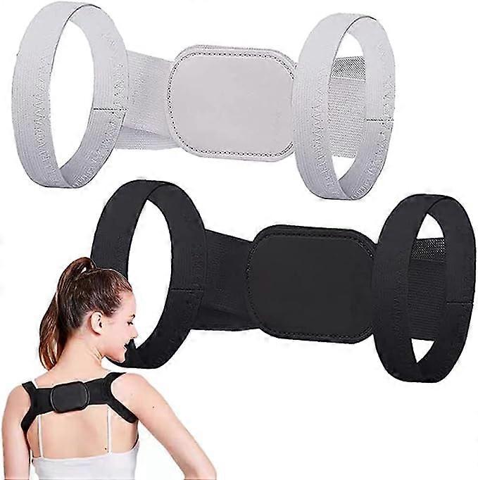 2pcs Posture Pro Fix Neck And Shoulder Corrector For Kids And Adult, Adjustable Hunchback Correction Straightener Belt For Back
