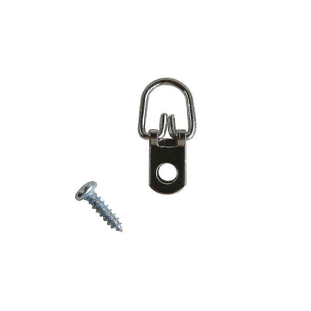 100 Pack D-ring Picture Hangers With Screws For Frame Hook Photo Mirrors