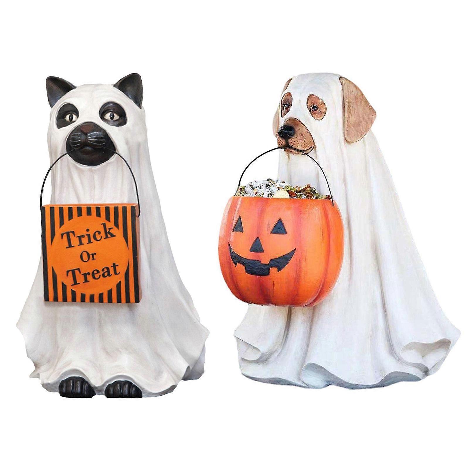 Ghost dog candy bowl Pumpkin candy bowl
