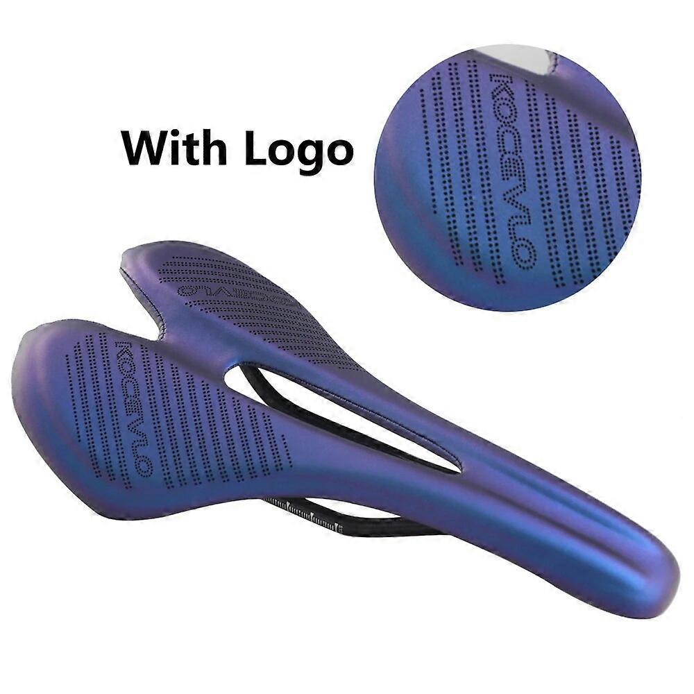 KOCEVLO Carbon Fiber Road Mtb Saddle Carbon Material Pads Super Light Leather Cushions Ride Bicycles Seat