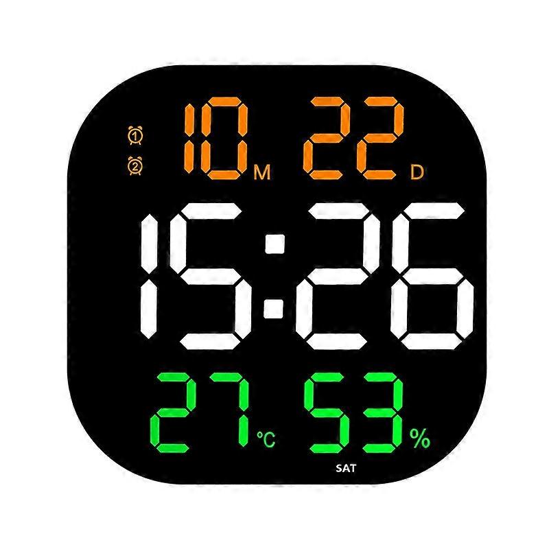 13-inch LED Acrylic Electronic Clock Square Wall Clock