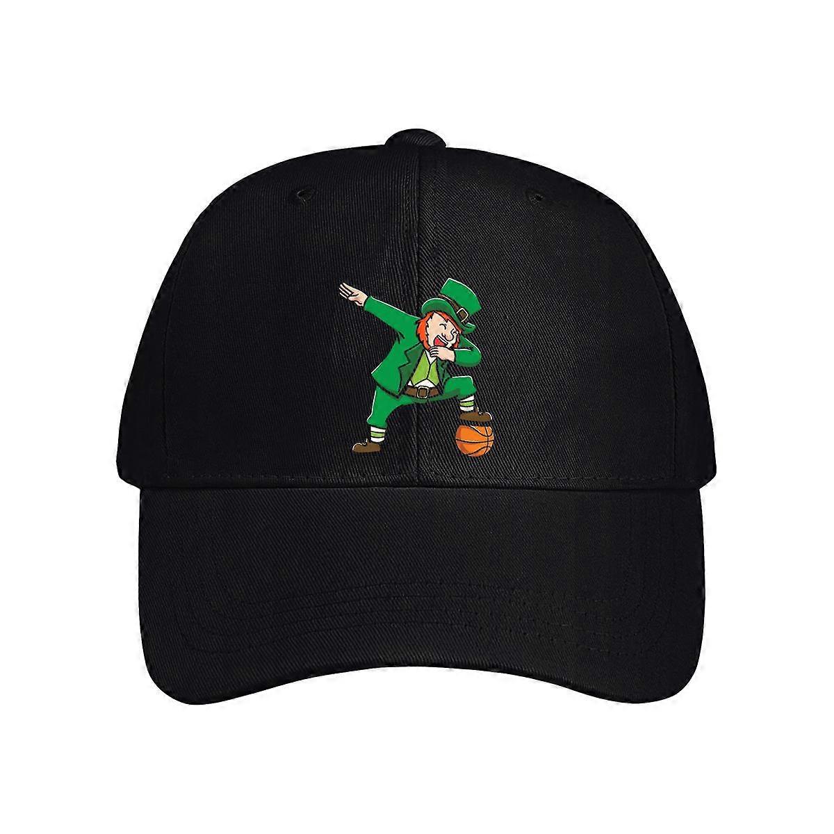 Dabbing Leprechaun Basketball Baseball Cap