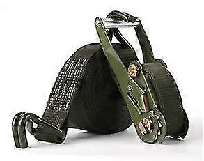 2 polegadas catraca duplo gancho cinta apertador van tensor carro cinta exército cinta verde