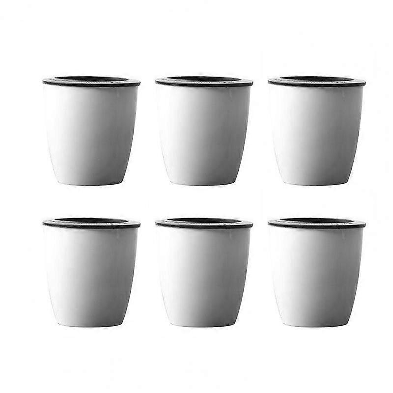 6pcs Plastic Round Flower Pot Flowerpot Self-Watering Nursery Pots Automatic Plant Pot Potted Plant Seedlings Pot Garden Tool Pots & Planters