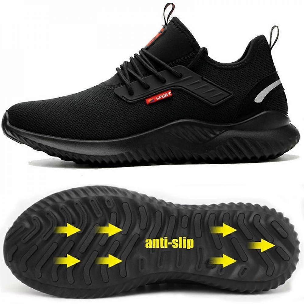 أحذية السلامة للرجال مع غطاء إصبع القدم الصلب المضادة للتحطيم أحذية العمل للرجال أحذية رياضية خفيفة مقاومة للثقب غير قابلة للتدمير Sh SND