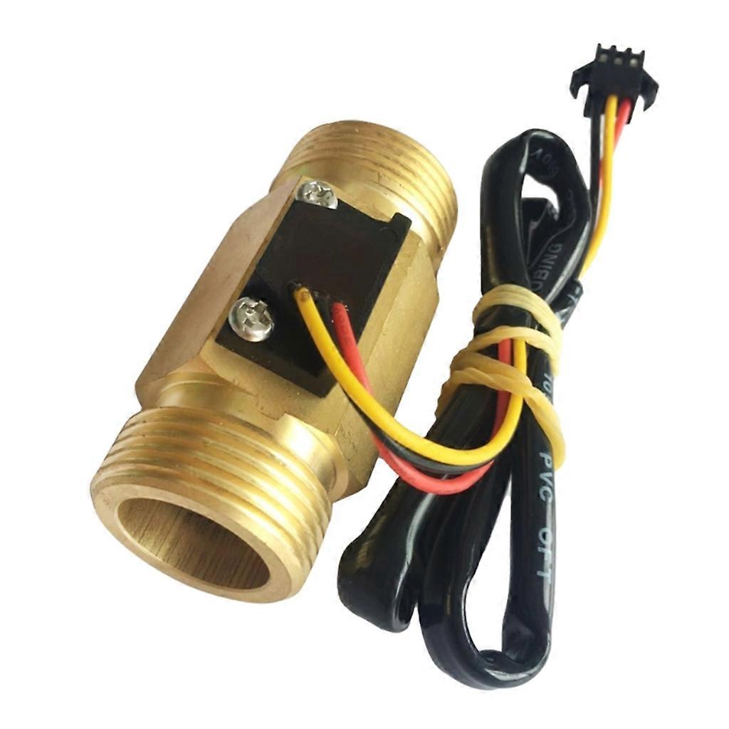 G3/4 Male Thread Brass- Hall Effect Water Flow Sensor Flowmeter 1-30L/Min