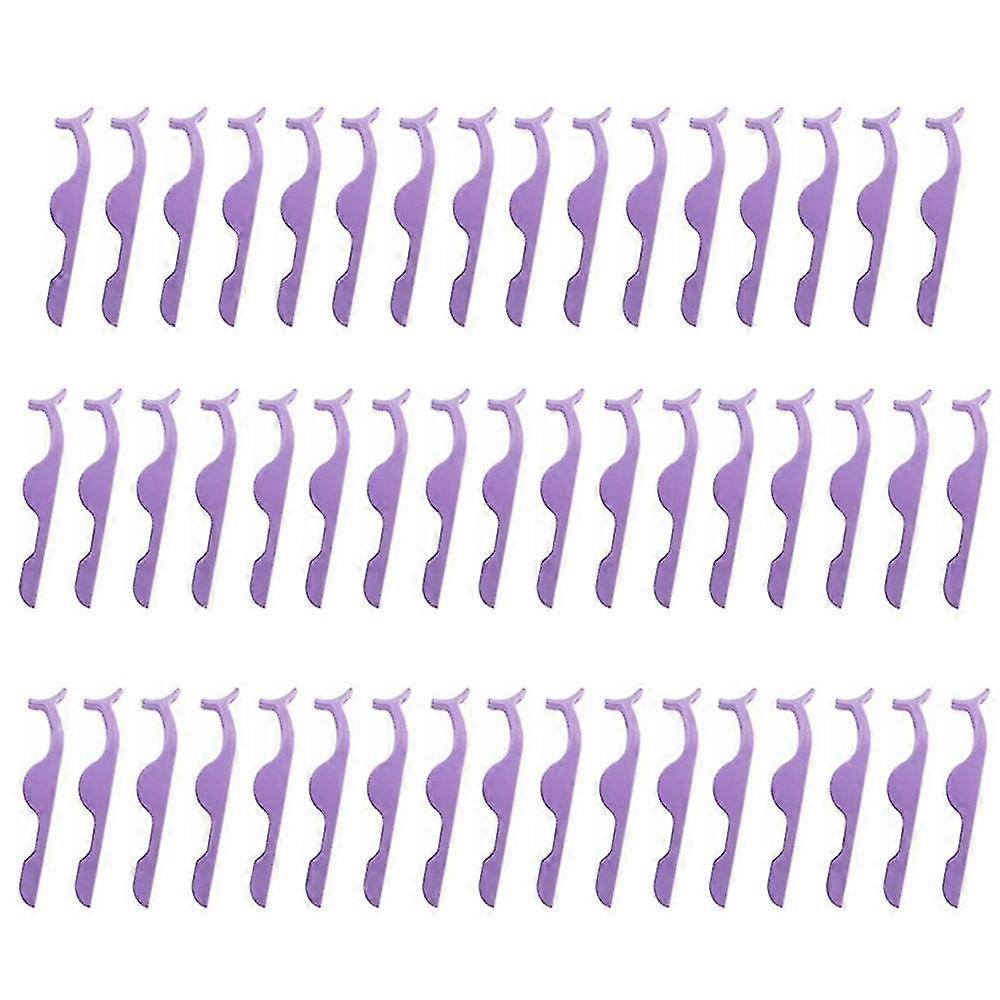 50 False Eyelashes Eyelash Tweezers Makeup Tool