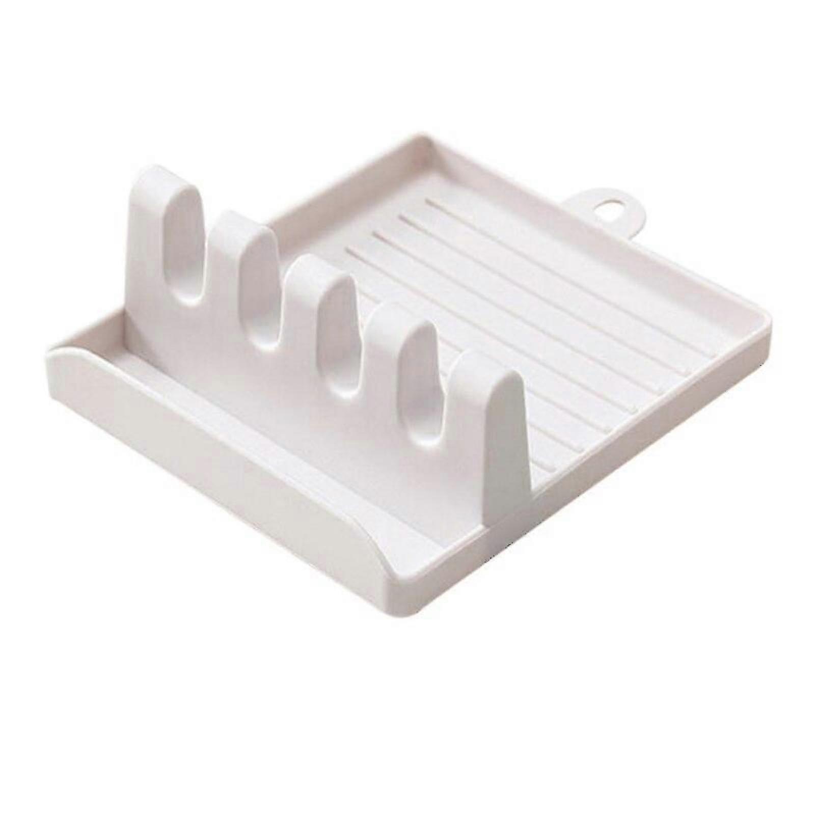 Plastic Spoon Rest - Kitchen Organizer For Fork Spatula Rack Stand