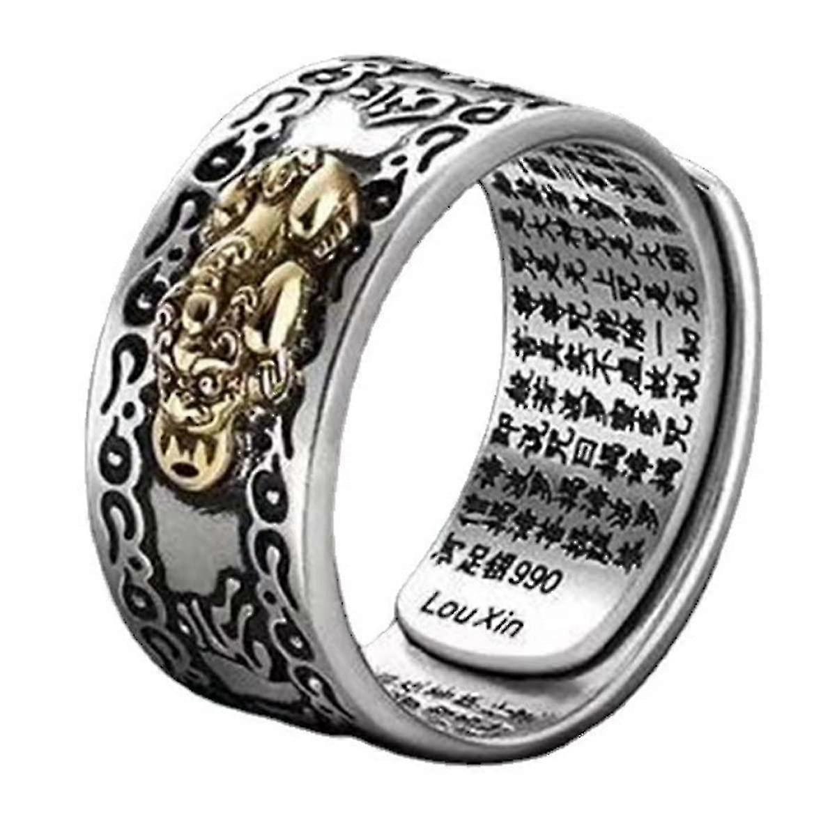 Renning Feng Shui Cinnabar Ring - Wealth & Luck Amulet, Handmade, Sizes 6-13 - View #9