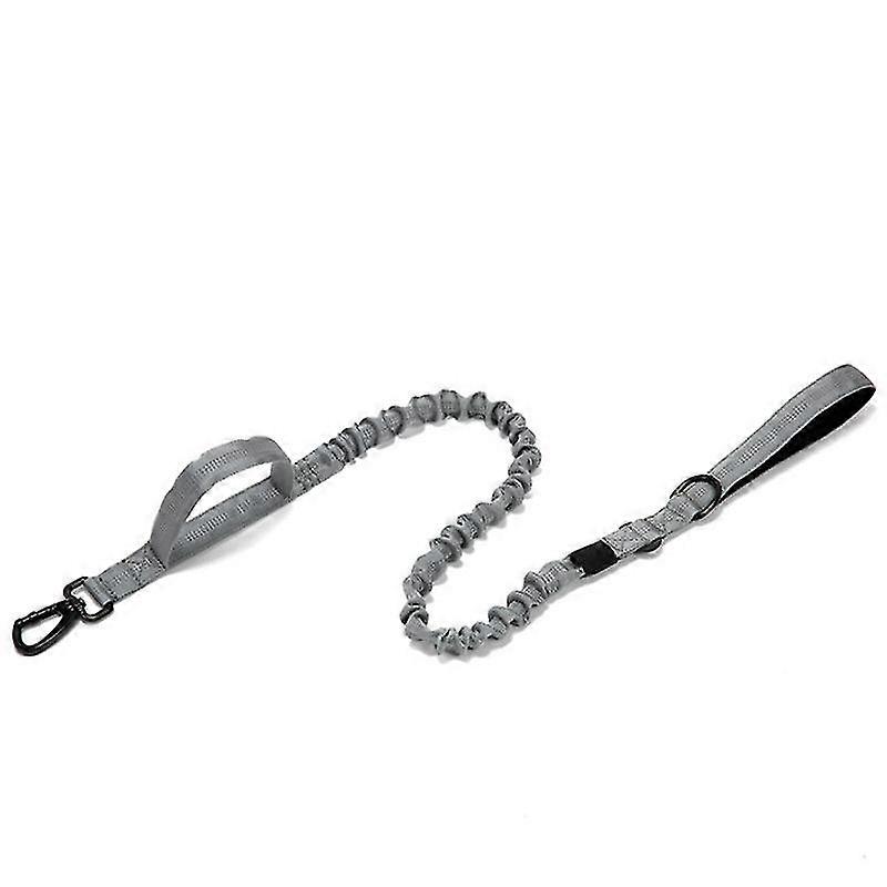 Military Bungee Dog Leash Elastic Leads Rope With 2 Padded Control Handle For Medium And Small Dogs With Reflective Strips