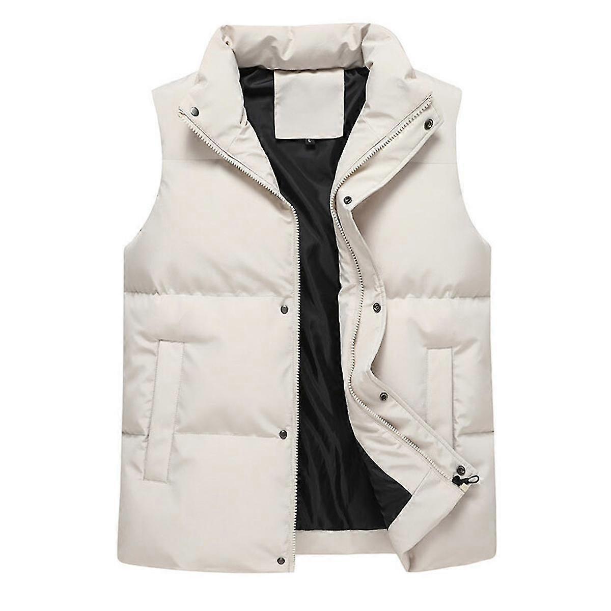 Colete Masculino com Colarinho de Inverno Casual Colete-MXBC