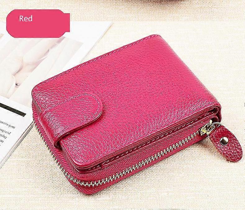 Men Wallets Man's Card Genuine Leather Clutch Wallets Purses Driver's License Cover Zipper Organ Women's Wallet Card Wallet