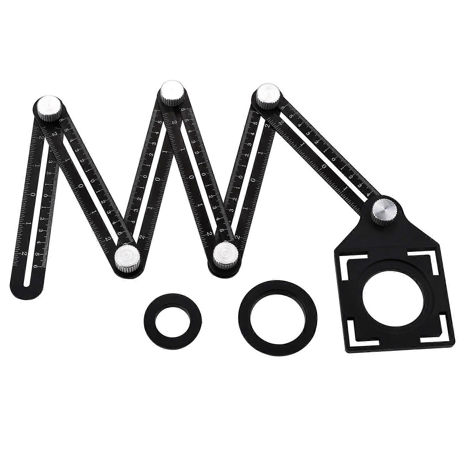 New Arrive Locator Woodworking Tools Useful Multifunctional Double-ended Opening Lineation Glass Multi-function Universal Ruler