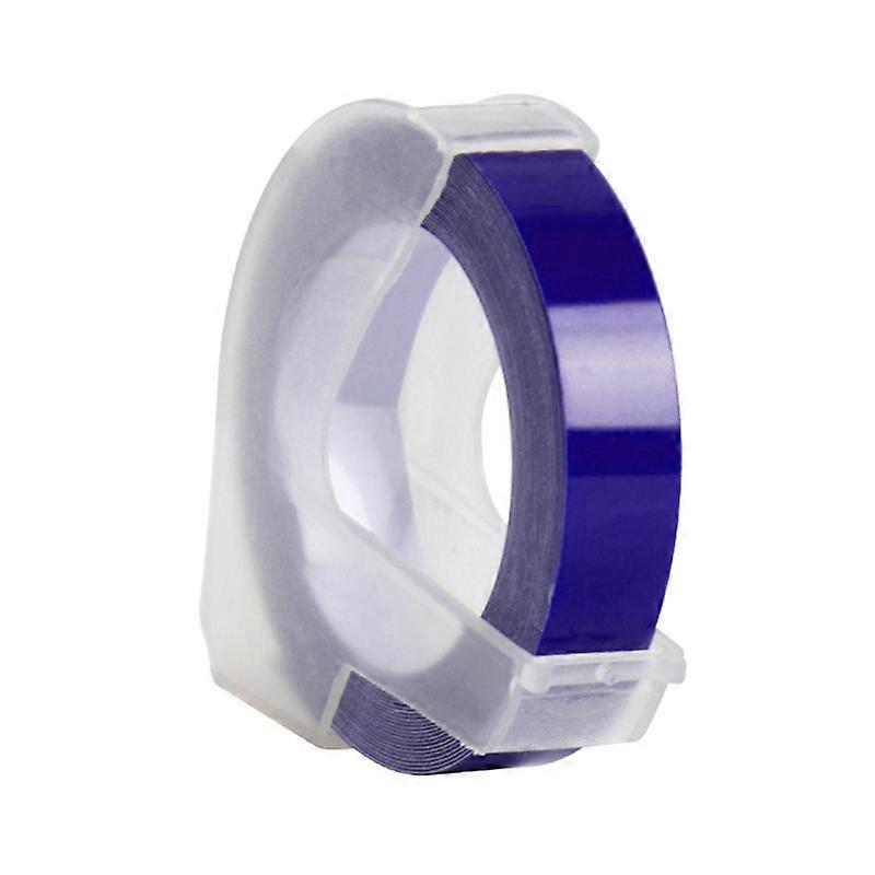 1 Roll Label Tape Waterproof Oil-proof Temperature Resistant Fade-resistant Sun-resistant Organizing Files Records PET 3D Embossing Label Tape Office