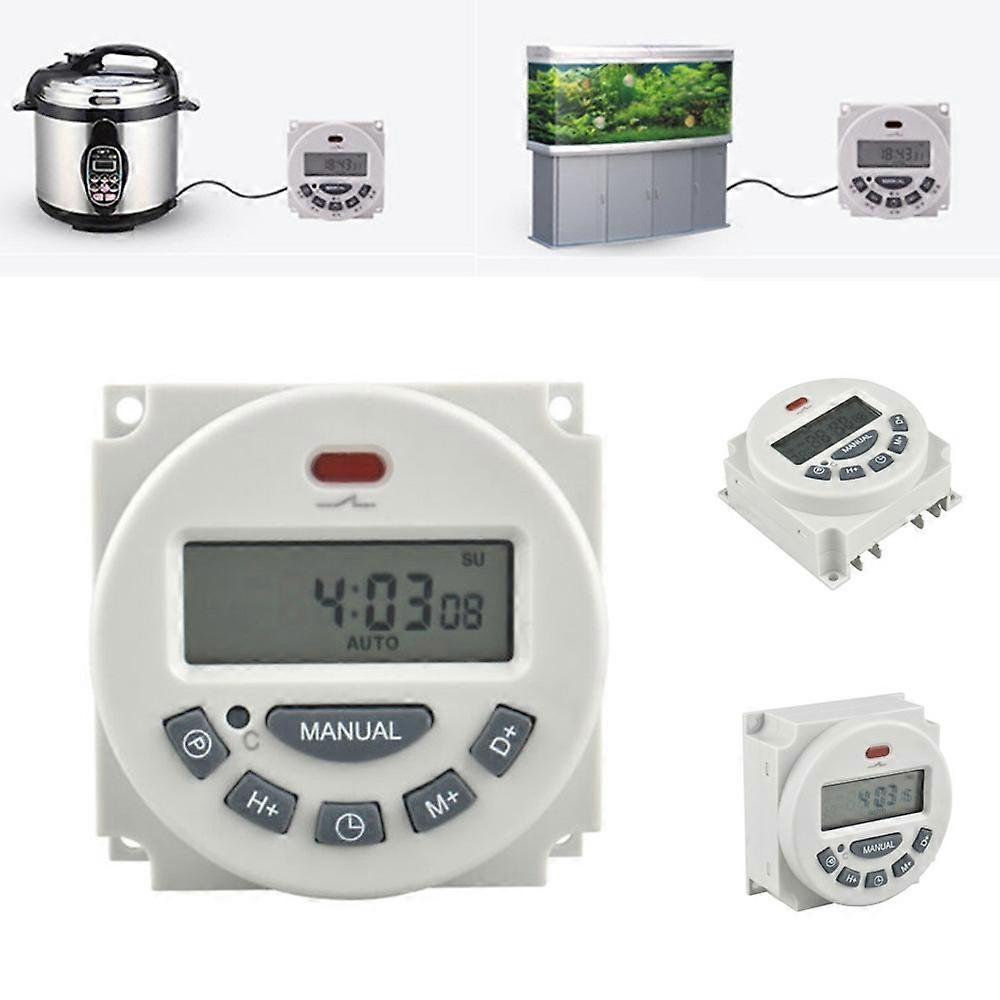 12V LCD Digital Clock Programmable Control Power Timer Switch Relay Crimps LCD Power Timer Switch Set