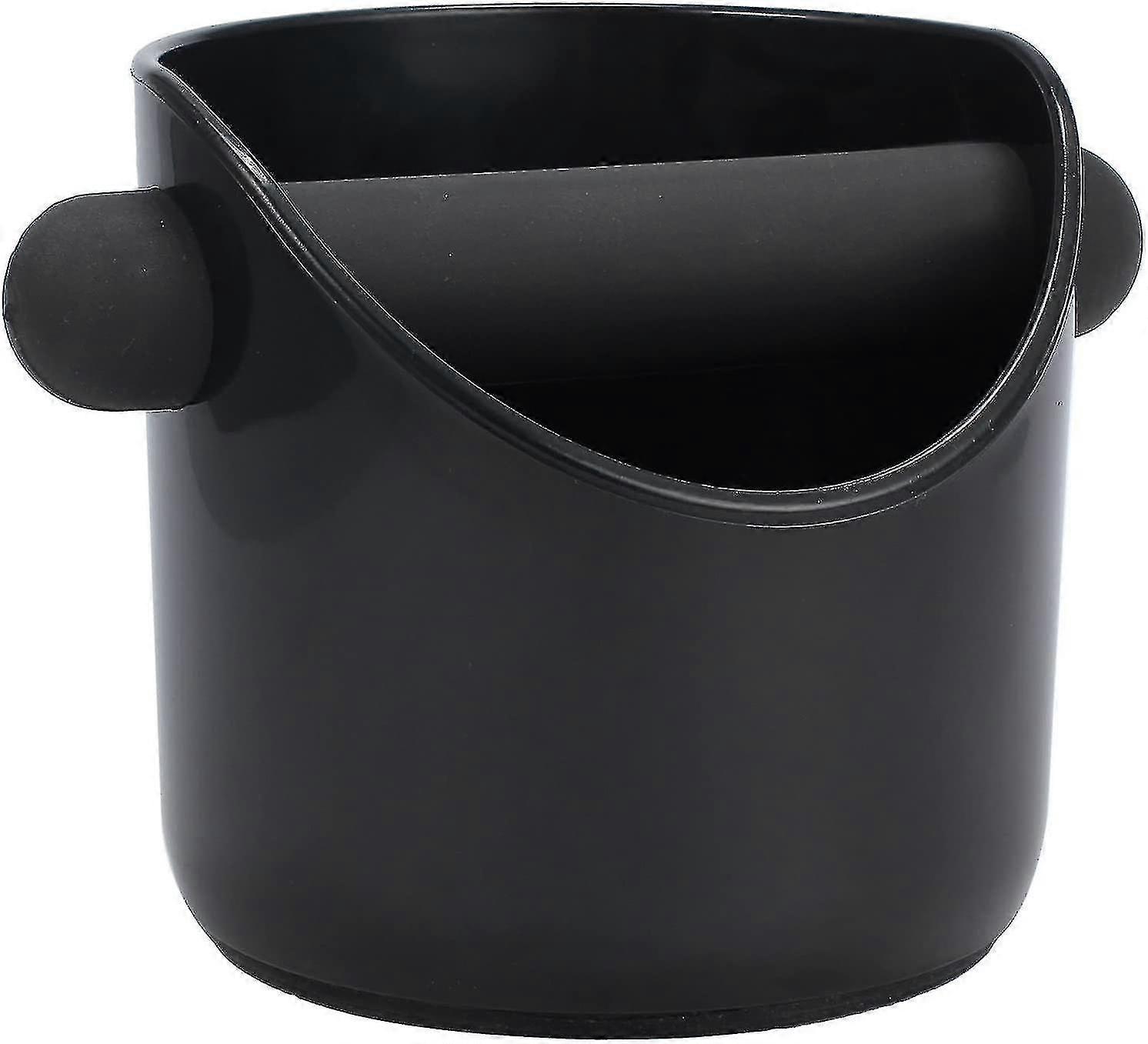 Espresso Grinds Waste Container Tamper Bin Coffee Knock Box Black
