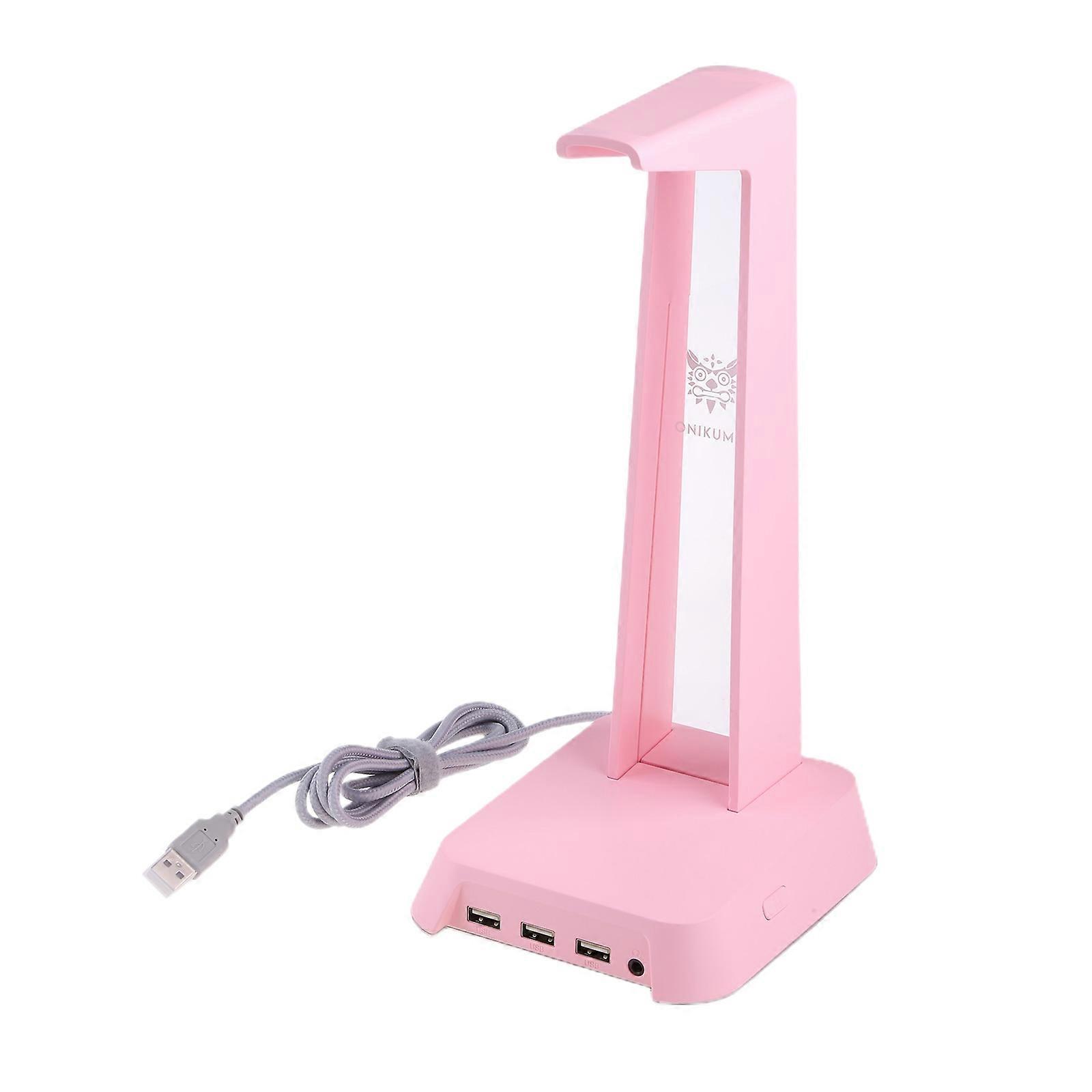 Saving Space RGB Headphone Holder Display Support Desk Earphone Solid Base