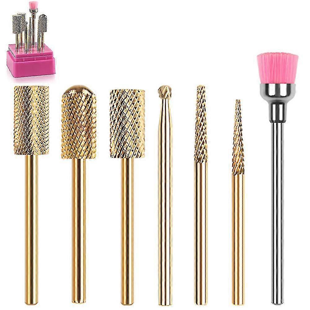 Nail Drill Bit Set Dc-7 Tungsten Carbide Diamond Ceramic
