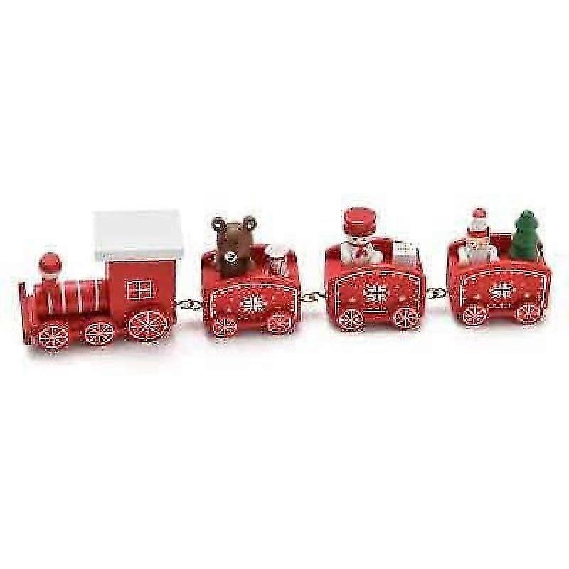 Cozy Christmas Atmosphere With Wooden Railway Train