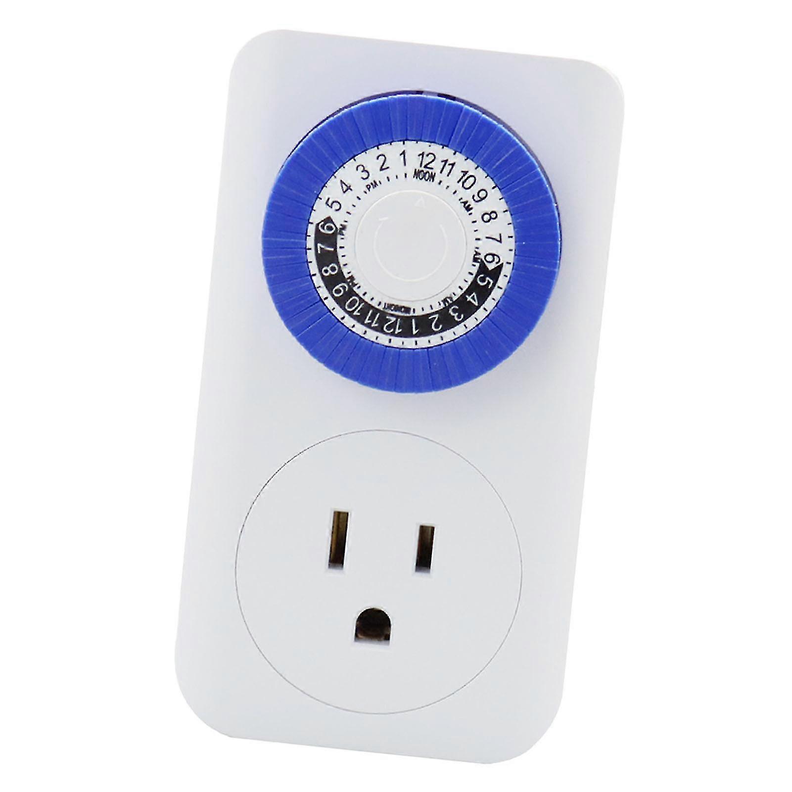 US Plug AC125V 24 Hour Programmable Mechanical Electric Outlet Timer