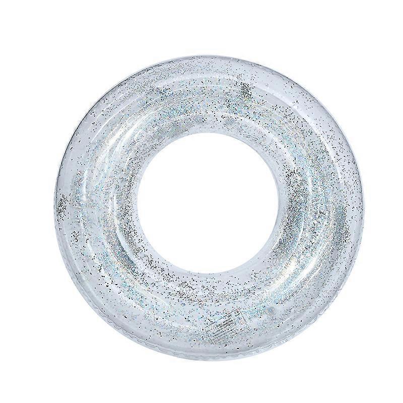 Oppustelig pool float, clear float rør, glitter swimming ring, pool legetøj til sommer svømme poolbeach legetøj, vand sjov fest legetøj