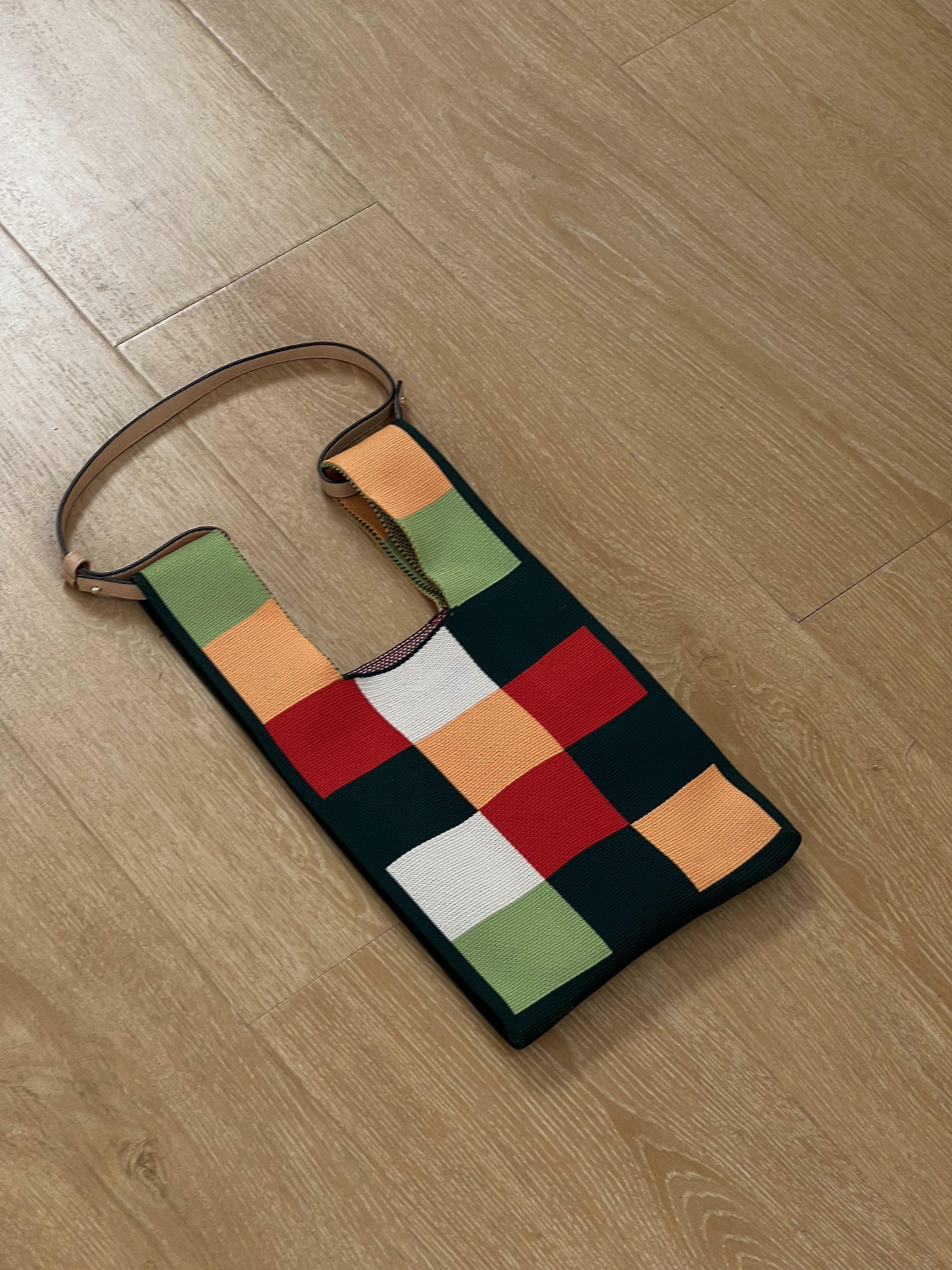 Handväska kvinnor stickad ull hink väska Japansk och sydkoreansk version alla händer att bära fritid