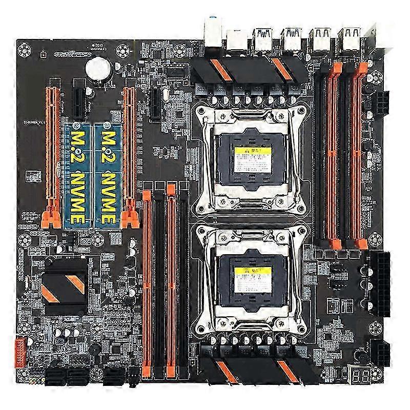 X99 Dual CPU alaplap+2xe5 2630 V3 CPU+ddr4 4g Recc Ram+sata kábel+terelőlap Lga 2011 8xddr4 bővítőhely S