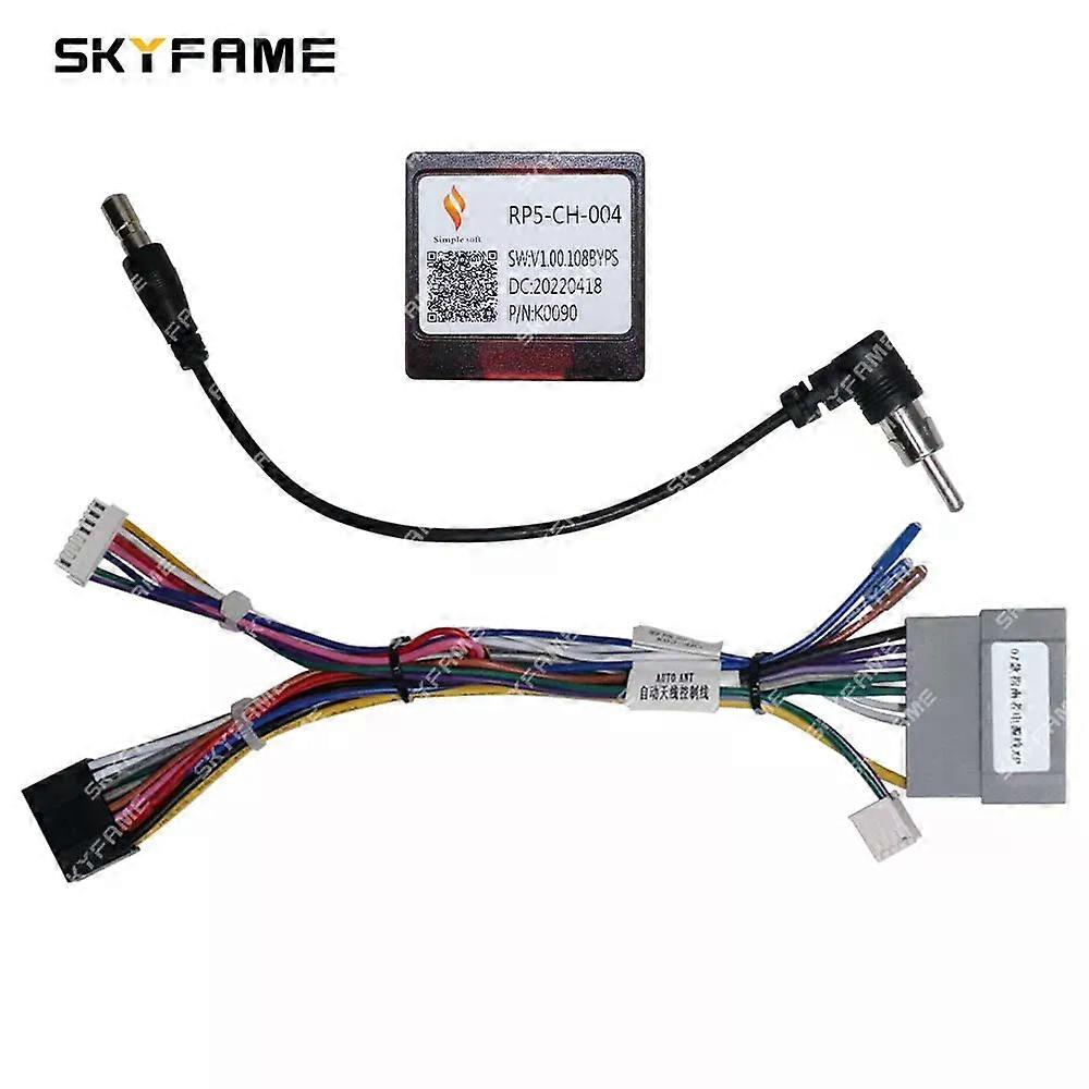 Applies to Car Wiring Harness Power Cable Adapter Canbus Box Decoder For Jeep Compass Patriot  Wrangler 300C RP5-CH-004 CH-SS-04