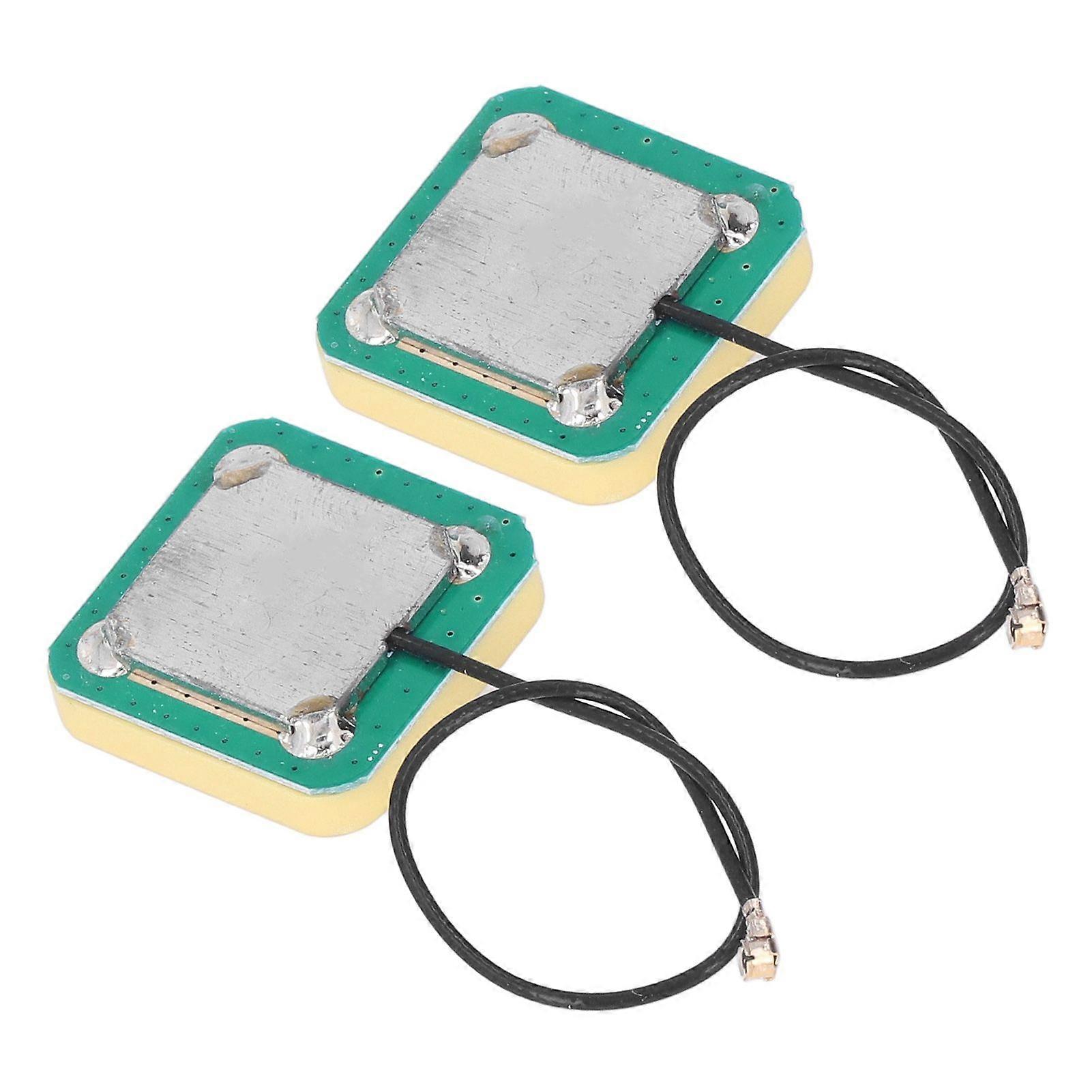 2Pcs GPS Ceramic Antenna Positioning BD 2 Frequency Built in Active 28DBi High Gain Module