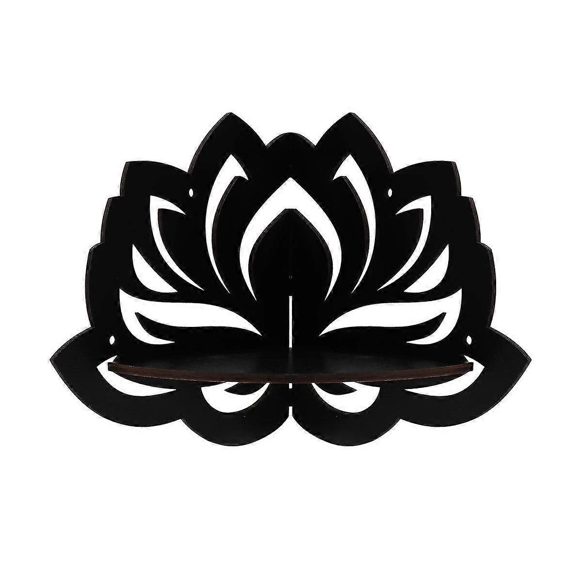 ロータスフローティングコーナーシェルフゴシックハロウィーンデコレーションウォールハンギングシェルフクリスタルディスプレイシェルフホームウォールデコレーション